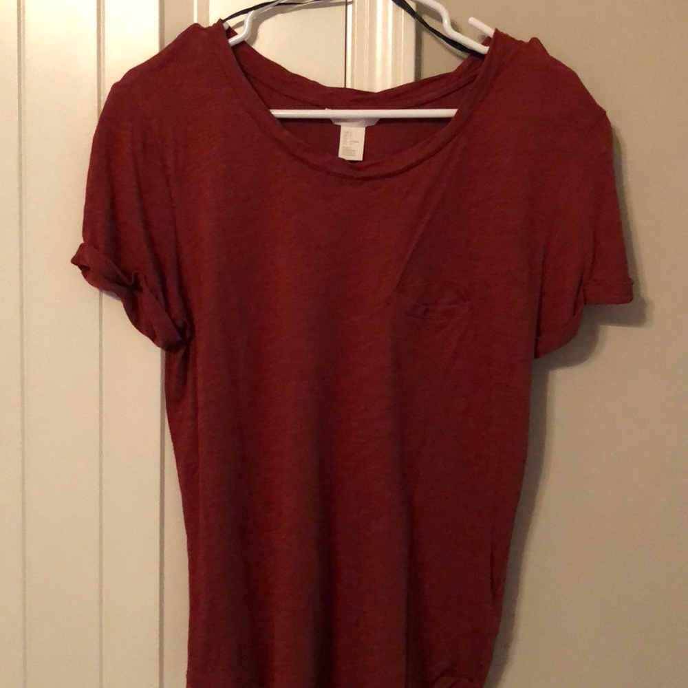 Autumn colored pocket tee